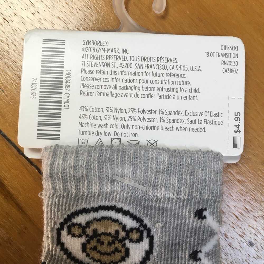 NWT Gymboree Baby Socks 2 Pack 0-3M - Picture 5 of 5